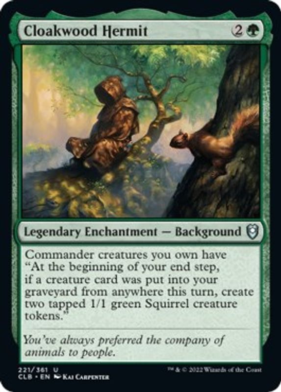 Cloakwood Hermit - 221 - Uncommon