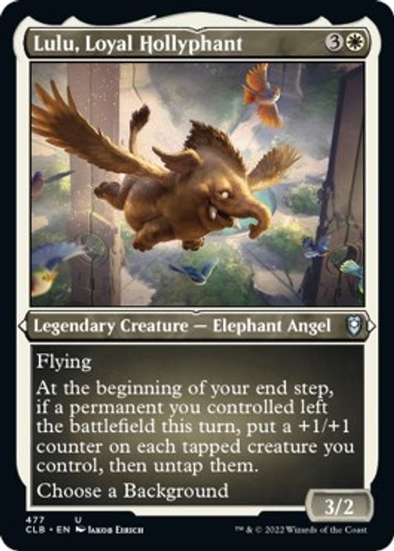 Lulu, Loyal Hollyphant (Foil Etched) - 477 - Uncommon