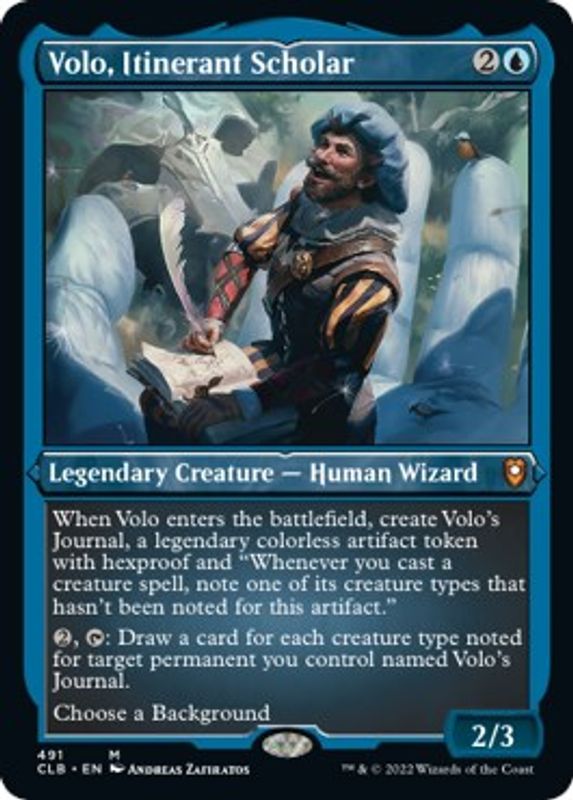 Volo, Itinerant Scholar (Foil Etched) - 491 - Mythic