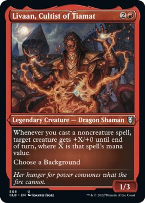 Livaan, Cultist of Tiamat (Foil Etched) - 508 - Uncommon