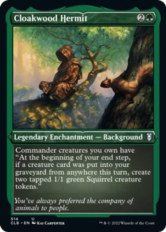 Cloakwood Hermit (Foil Etched) - 514 - Uncommon