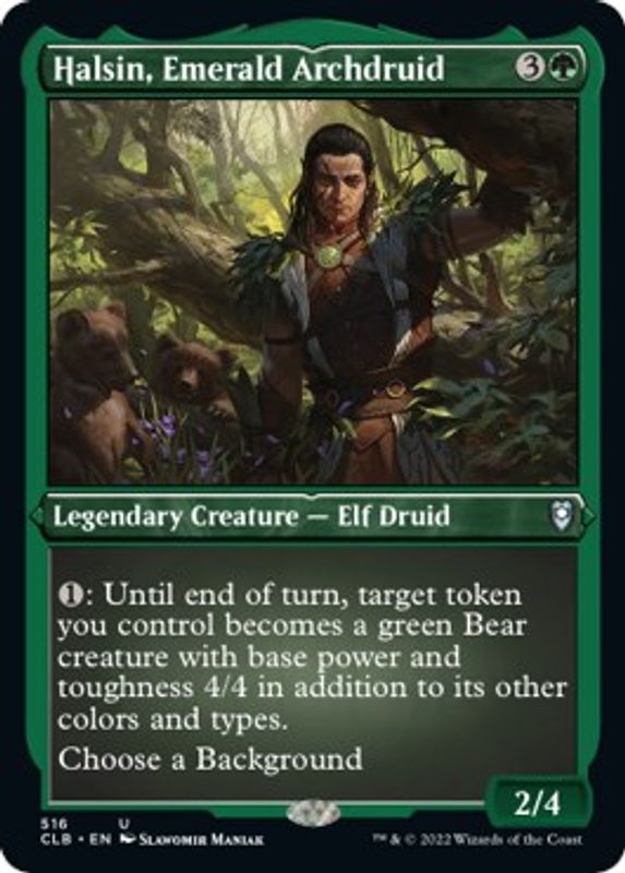 Halsin, Emerald Archdruid (Foil Etched) - 516 - Uncommon