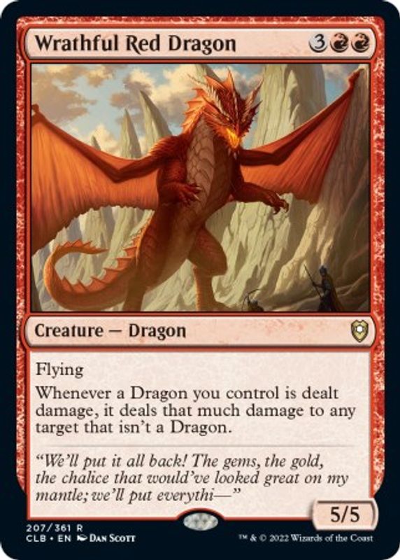 Wrathful Red Dragon - 207 - Rare