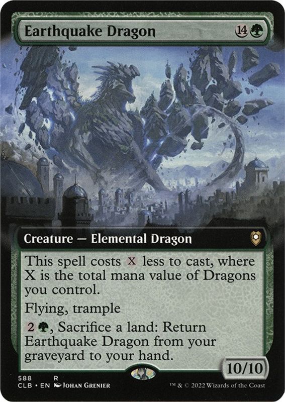 Earthquake Dragon (Extended Art) - 588 - Rare