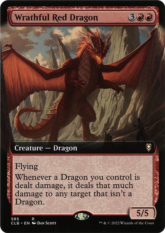 Wrathful Red Dragon (Extended Art) - 585 - Rare