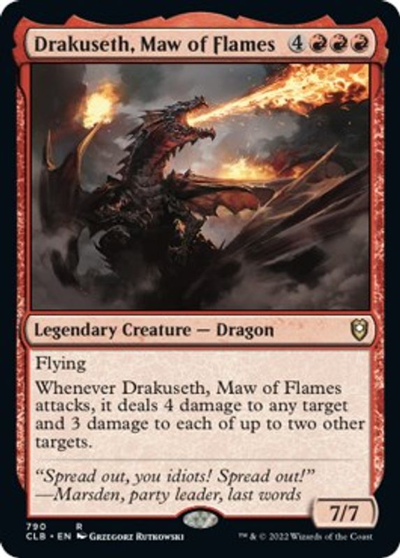 Drakuseth, Maw of Flames - 790 - Rare