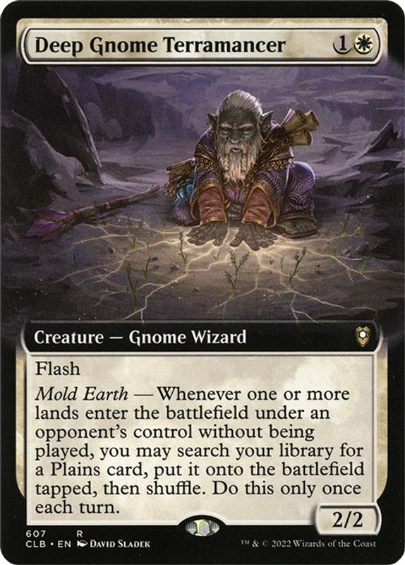 Deep Gnome Terramancer (Extended Art) - 607 - Rare