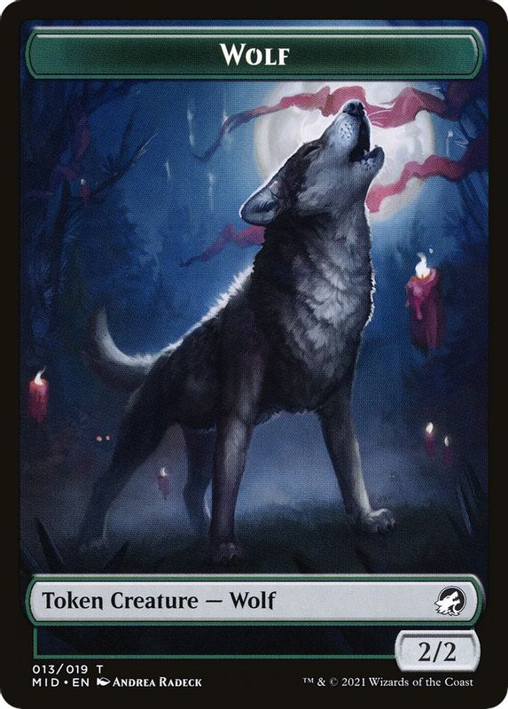 Wolf (013) // Treasure (015) Double-sided Token (Challenger 2022) - Token