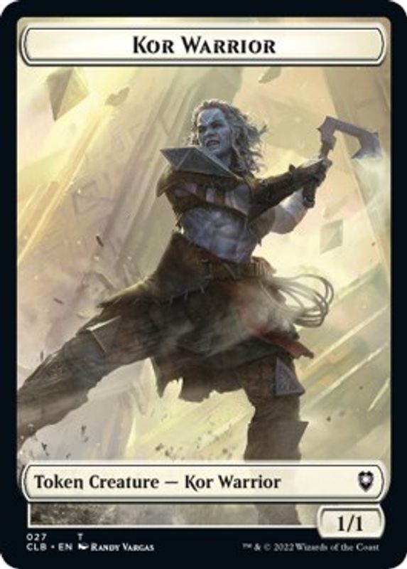 Kor Warrior // Shapeshifter (023) Double-sided Token - Token