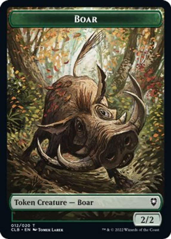 Boar // Ogre Double-sided Token - Token