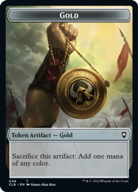 Gold // Dragon Double-sided Token - Token