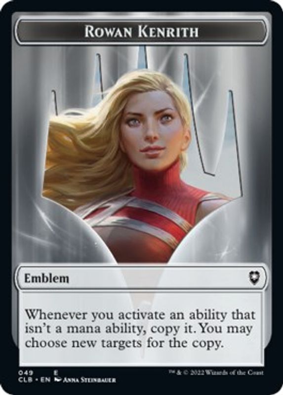 Emblem - Rowan Kenrith // Copy Double-sided Token - Token