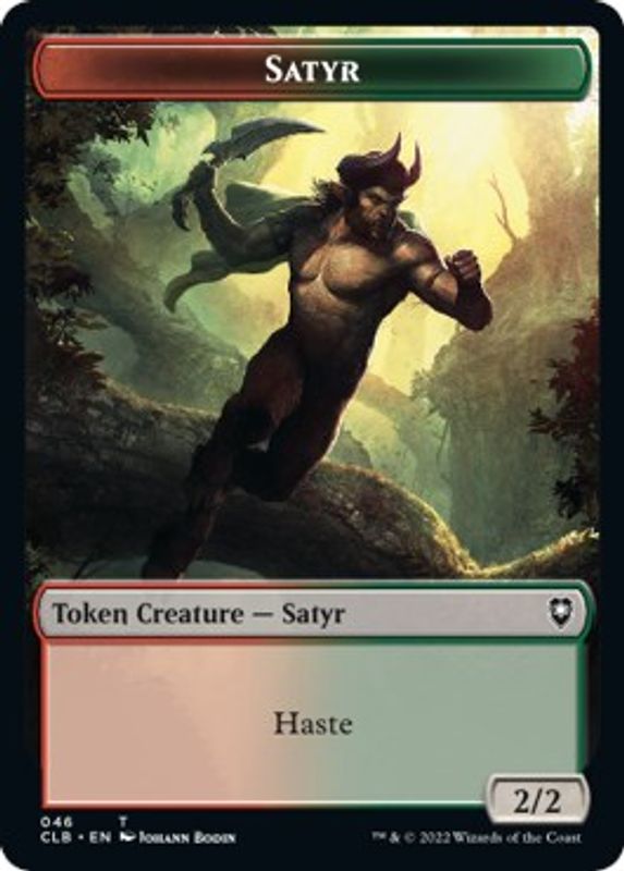 Satyr // Beast Double-sided Token - Token