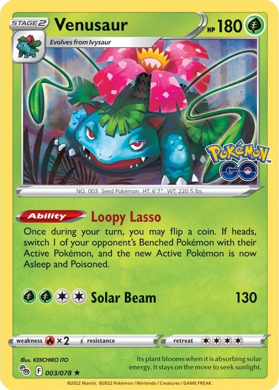 Venusaur - 003/078 - Holo Rare