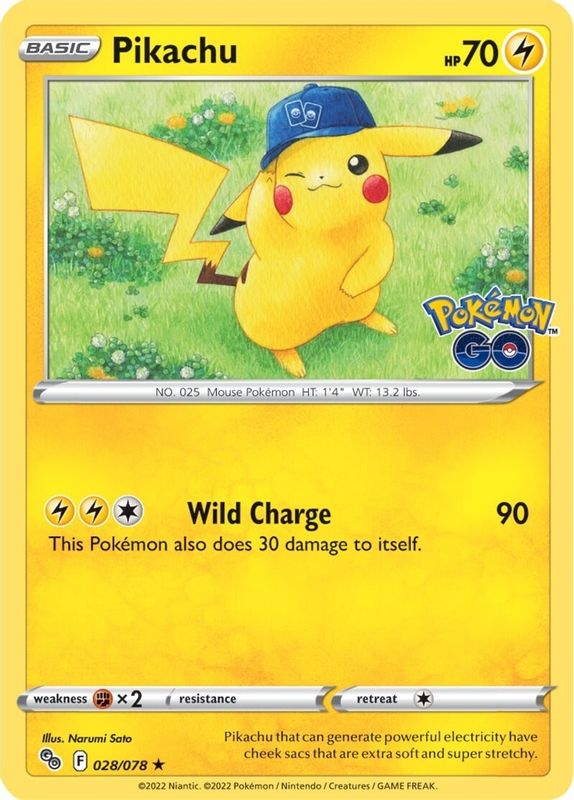 Pikachu (28) - 028/078 - Holo Rare