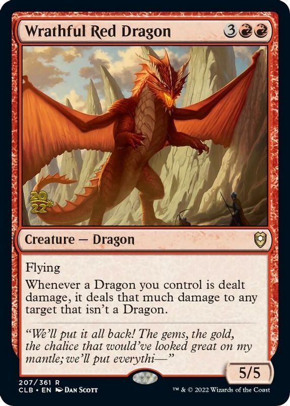 Wrathful Red Dragon - 207 - Rare