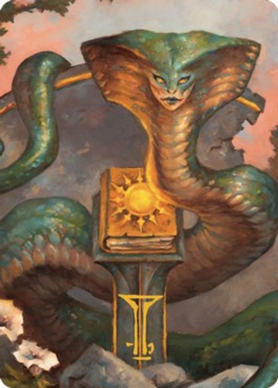 Guardian Naga Art Card (Gold-Stamped Signature) - 16 - Special