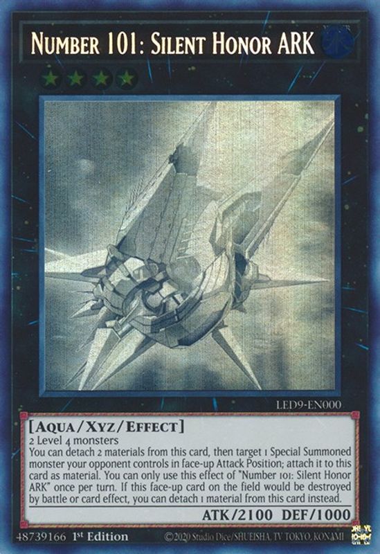 Number 101: Silent Honor ARK - LED9-EN000 - Ghost Rare