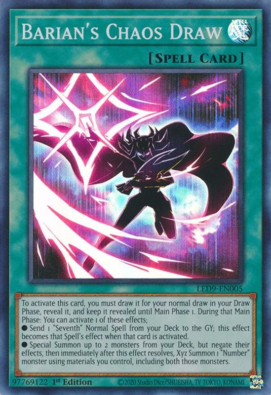 Barian's Chaos Draw - LED9-EN005 - Super Rare