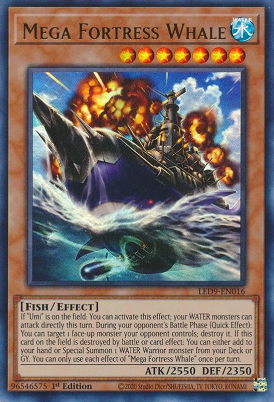 Mega Fortress Whale - LED9-EN016 - Ultra Rare