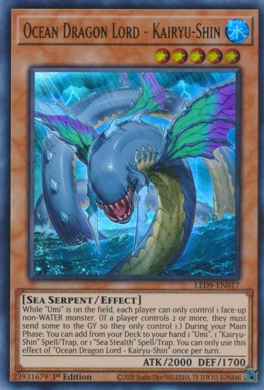 Ocean Dragon Lord - Kairyu-Shin - LED9-EN017 - Ultra Rare