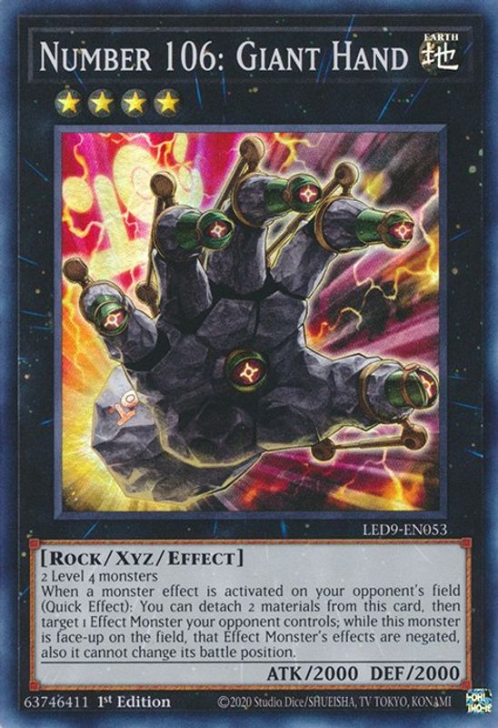 Number 106: Giant Hand - LED9-EN053 - Super Rare