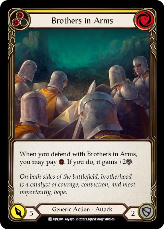 Brothers in Arms (Yellow) - UPR204 - Common