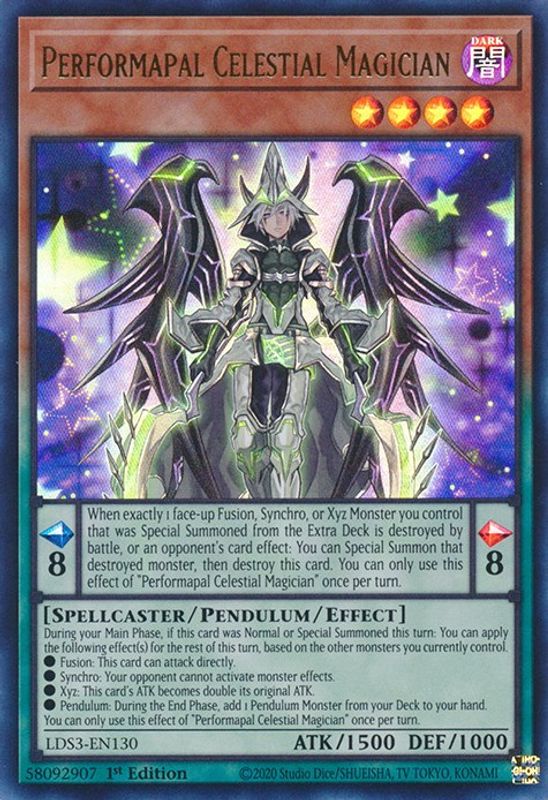 Performapal Celestial Magician - LDS3-EN130 - Ultra Rare