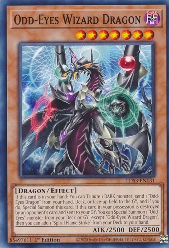 Odd-Eyes Wizard Dragon - LDS3-EN131 - Common