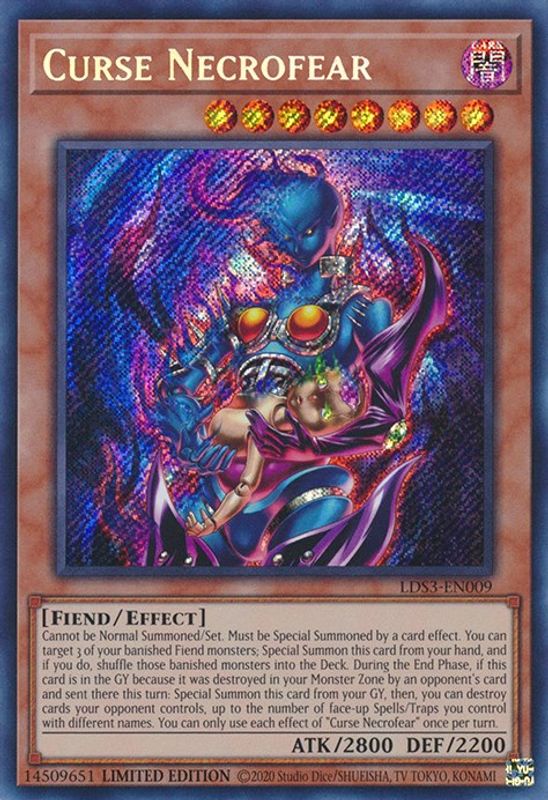 Curse Necrofear - LDS3-EN009 - Secret Rare