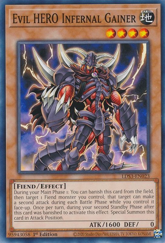 Evil HERO Infernal Gainer - LDS3-EN023 - Common