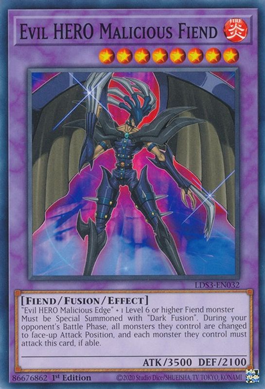 Evil HERO Malicious Fiend - LDS3-EN032 - Common