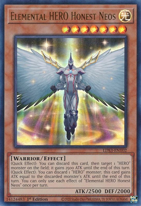 Elemental HERO Honest Neos - LDS3-EN102 - Ultra Rare