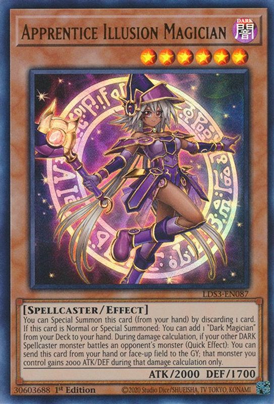 Apprentice Illusion Magician - LDS3-EN087 - Ultra Rare