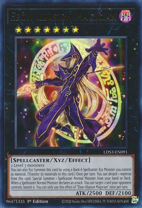 Ebon Illusion Magician - LDS3-EN091 - Ultra Rare