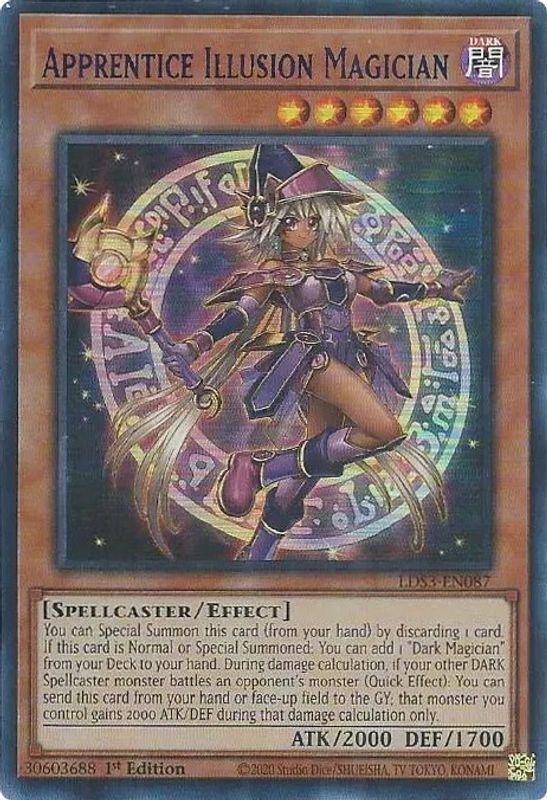 Apprentice Illusion Magician (Blue) - LDS3-EN087 - Ultra Rare