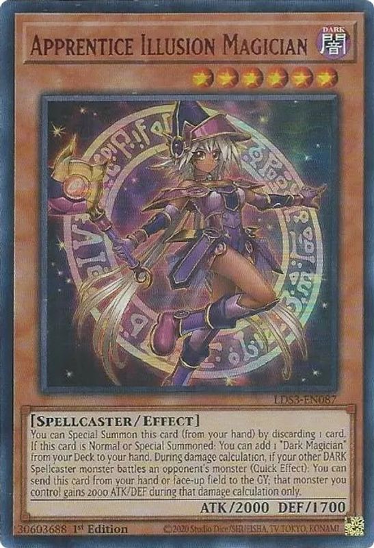 Apprentice Illusion Magician (Red) - LDS3-EN087 - Ultra Rare