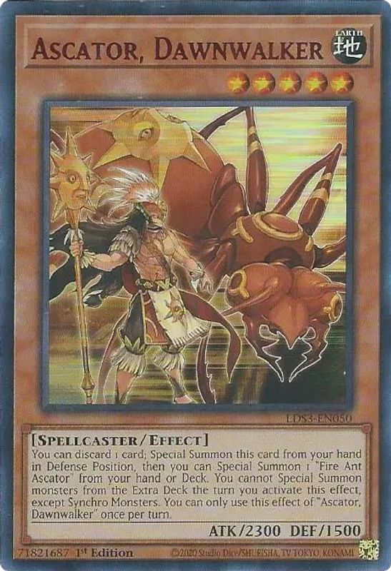 Ascator, Dawnwalker (Red) - LDS3-EN050 - Ultra Rare