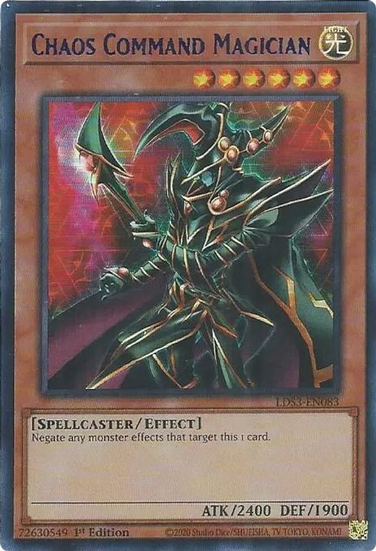 Chaos Command Magician (Blue) - LDS3-EN083 - Ultra Rare