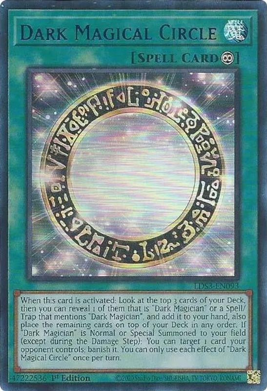 Dark Magical Circle (Blue) - LDS3-EN093 - Ultra Rare