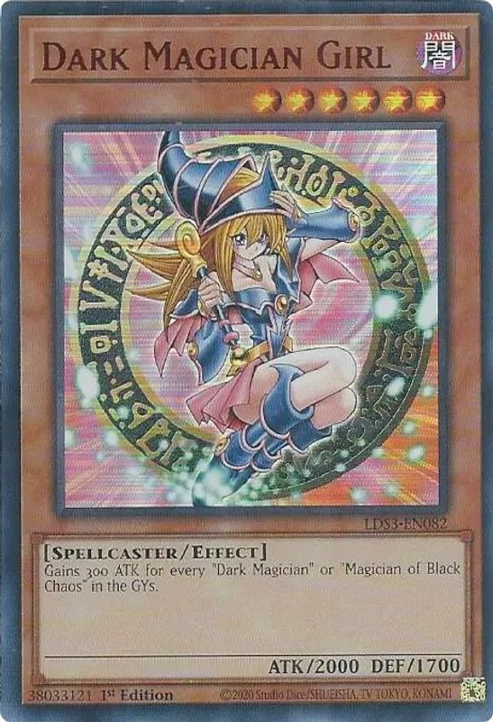 Dark Magician Girl (Red) - LDS3-EN082 - Ultra Rare