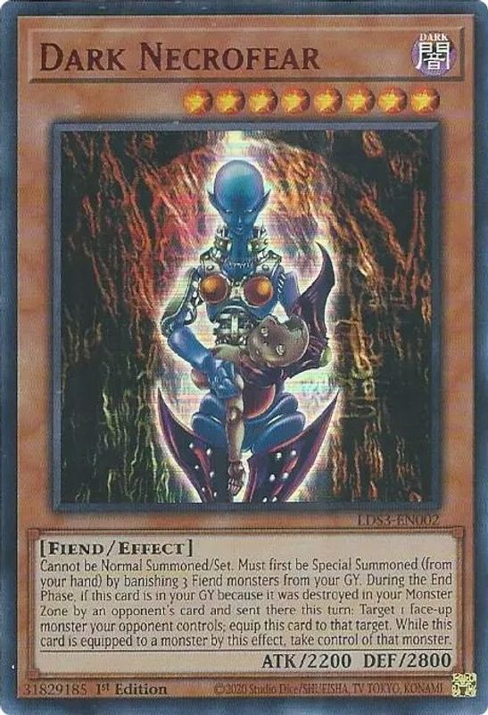 Dark Necrofear (Red) - LDS3-EN002 - Ultra Rare