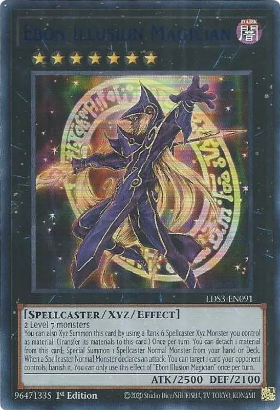 Ebon Illusion Magician (Blue) - LDS3-EN091 - Ultra Rare