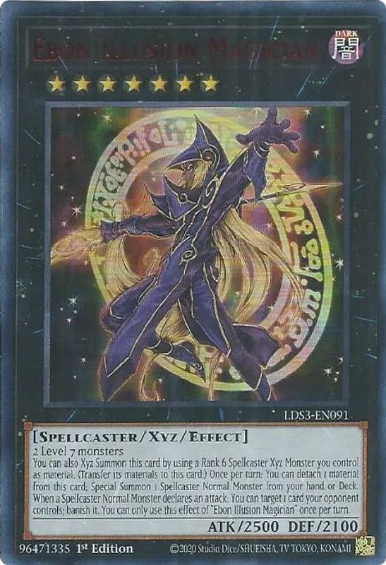 Ebon Illusion Magician (Red) - LDS3-EN091 - Ultra Rare