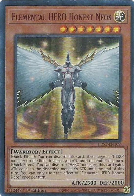 Elemental HERO Honest Neos (Red) - LDS3-EN102 - Ultra Rare