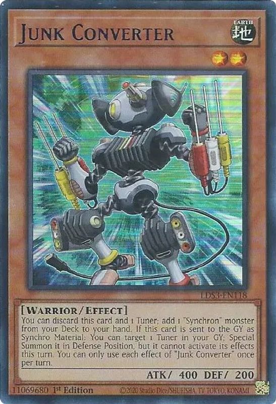 Junk Converter (Blue) - LDS3-EN118 - Ultra Rare