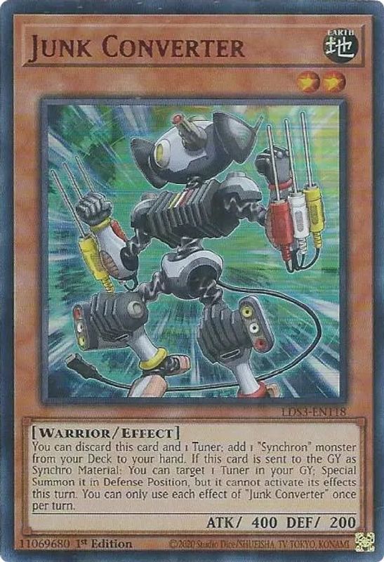 Junk Converter (Red) - LDS3-EN118 - Ultra Rare