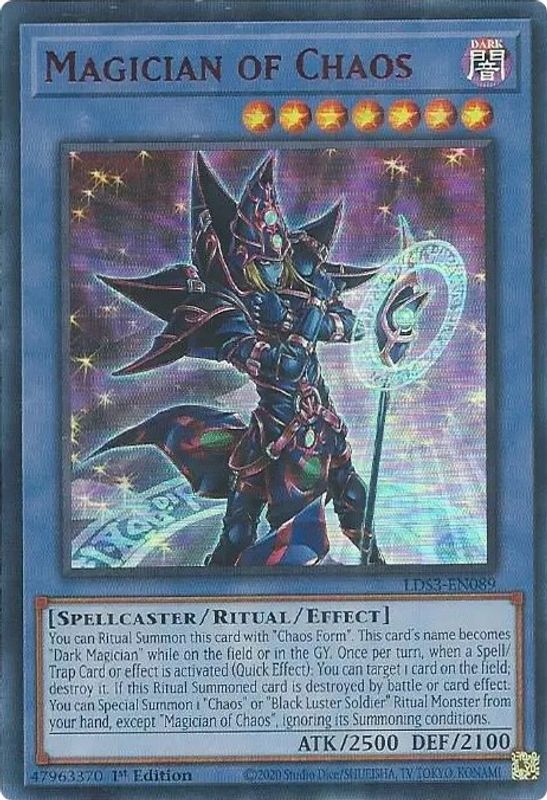 Magician of Chaos (Red) - LDS3-EN089 - Ultra Rare