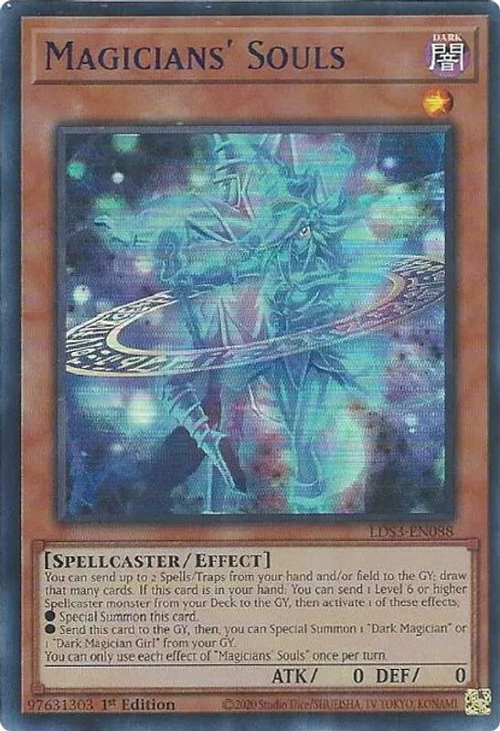 Magicians' Souls (Blue) - LDS3-EN088 - Ultra Rare