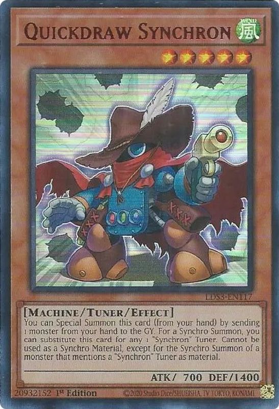 Quickdraw Synchron (Red) - LDS3-EN117 - Ultra Rare